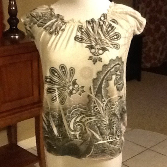 Comfy Black, Tan & Baige Top