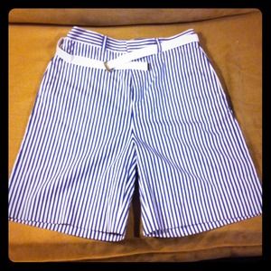 Blue Stripped Ralph Lauren Golf Shorts!
