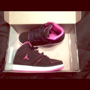 Black and Pink Jordans!