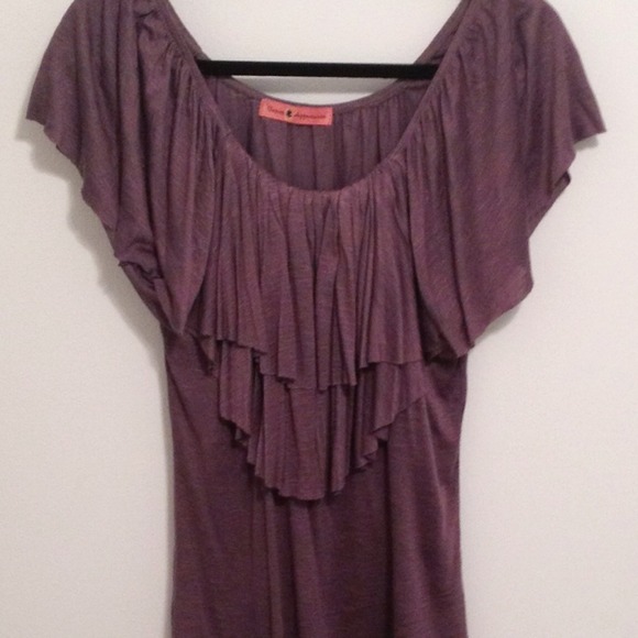 RESERVED FOR PAM! 🌺REDUCED NWOT charcoal top - Picture 2 of 4