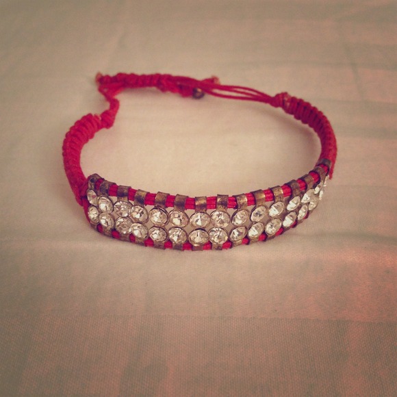 Crystal braided bracelet