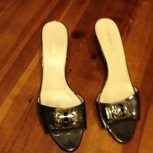 Prada short heel shoes!
