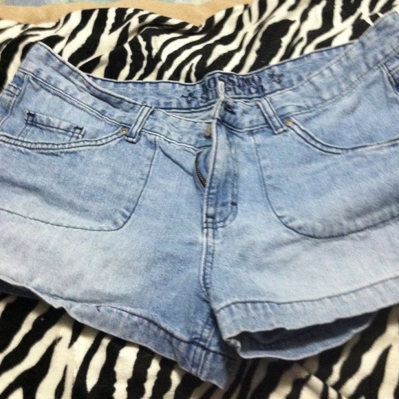 REDUCED!!  Denim Shorty Shorts