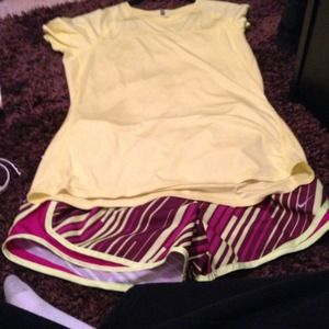 Nike workout shorts/shirt. Brand new!!! ON HOLD!!