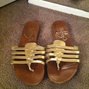 Gold sandals