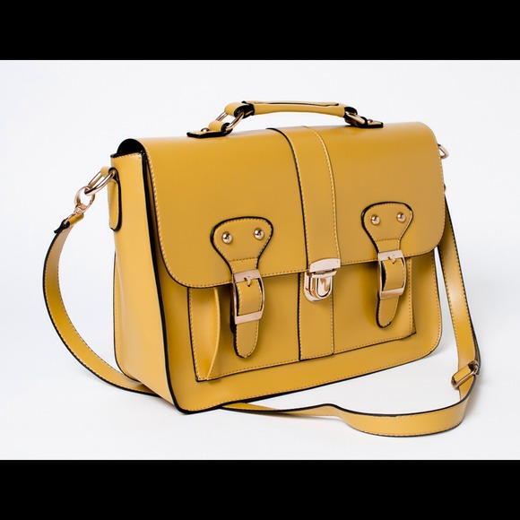 Mustard Messenger Cross Body Handbag