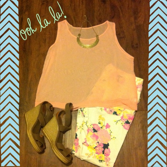 Sold// American Apparel Chiffon Tank