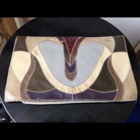 Leather clutch. Labor Day sale price reduced