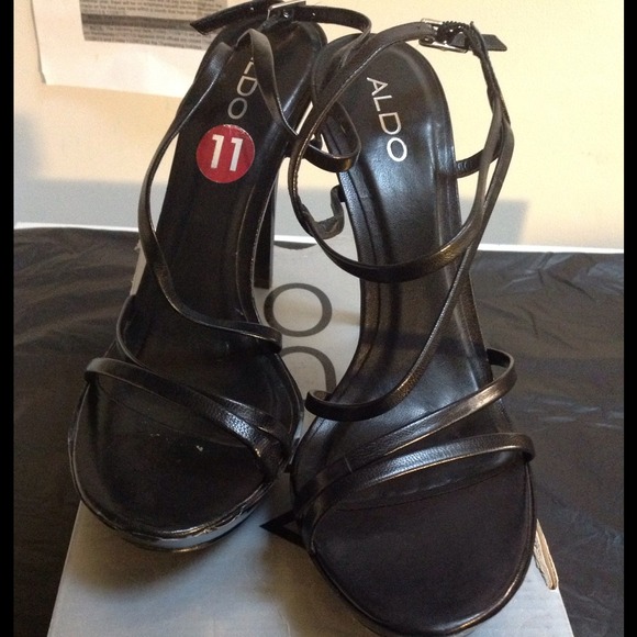 Black Platform Stiletto Sandals!  . **REDUCED** - Picture 3 of 3