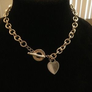 Return to Tiffany Heart Tag Toggle necklace