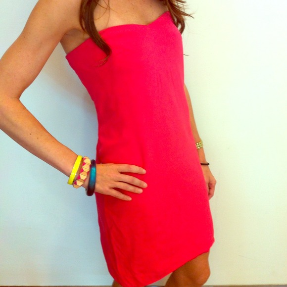 SOLD  Strapless Silk Dress SOLD