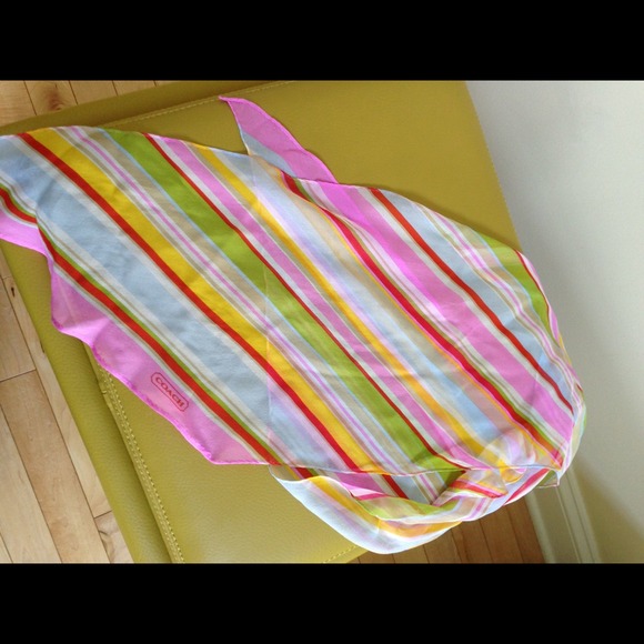 Authentic Coach Silk Scarf - Picture 2 of 3