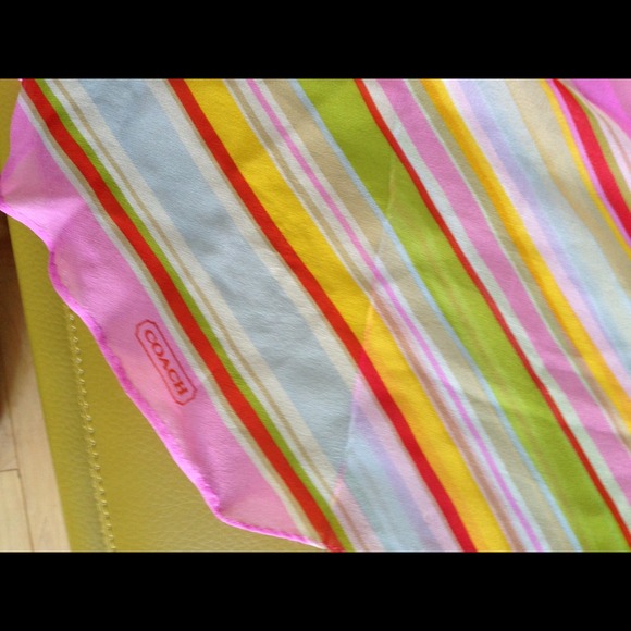 Authentic Coach Silk Scarf - Picture 3 of 3