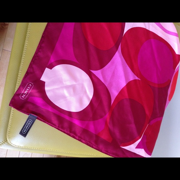 Authentic Coach Silk Scarf - Picture 2 of 3