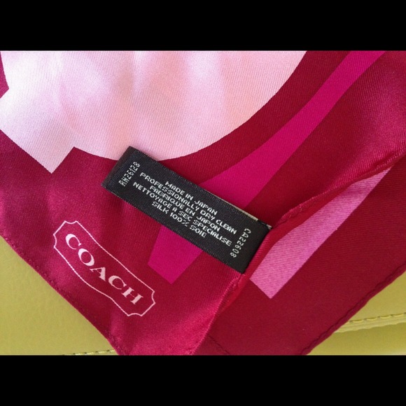 Authentic Coach Silk Scarf - Picture 3 of 3