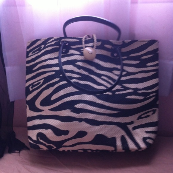 Zebra print bag
