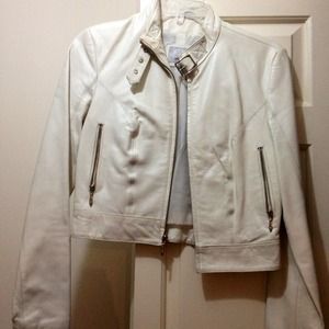 Wilsons leather jacket white