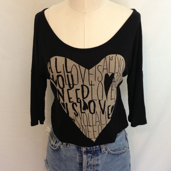 Tops - ❌ SOLD "All You Need is Love" Beatles Scoop Tee