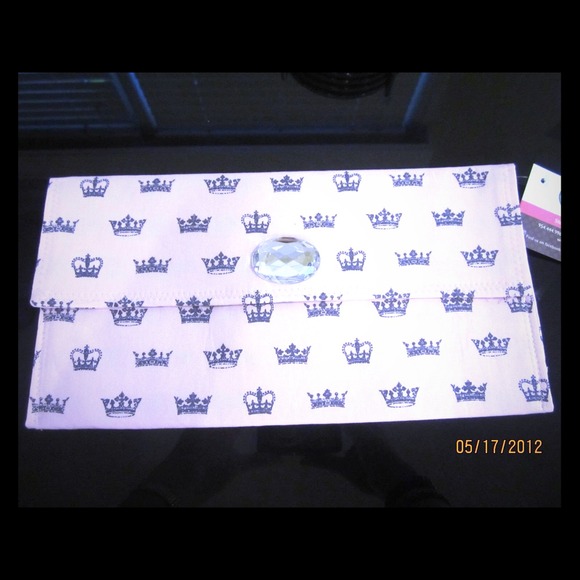 New with tag Pink baby girl diaper clutch