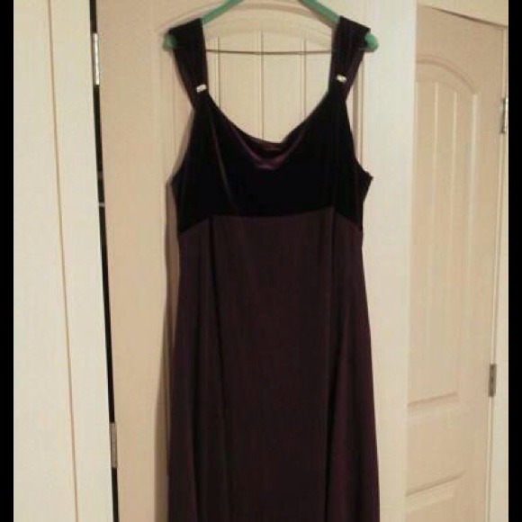 Deep purple dress