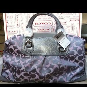 New Coach  3 color large satchel 100% Authentic