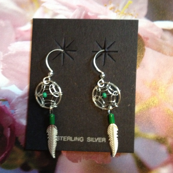 SOLD❗️Sterling dreamcatcher earrings.