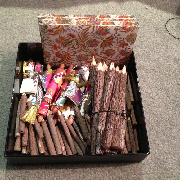 Other - Wood colored pencils,scrolls, Italian stationary.