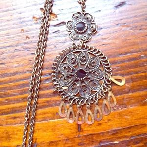 Long Flower Vintage Necklace