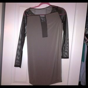 Grey and black shirt dress by Lush