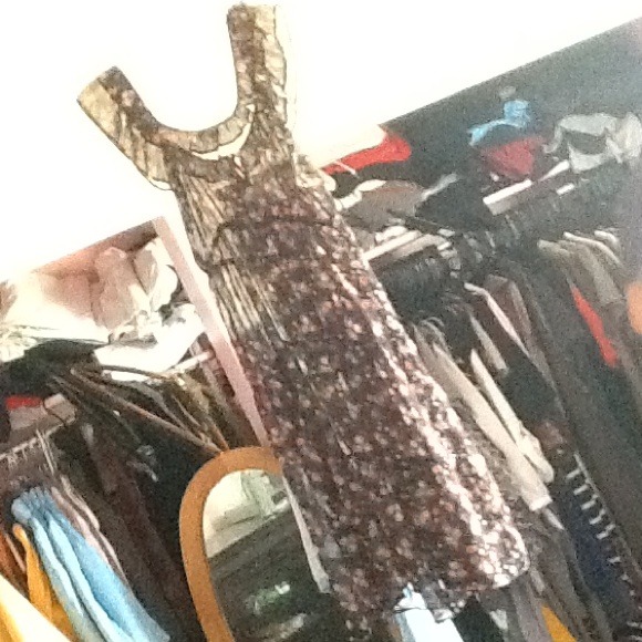 Floral Sheer Flow Dress