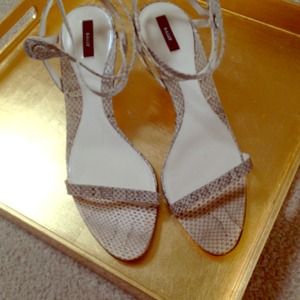 Bally Shoes - Bally Snakeskin Heels size 39 1/2 nwot Bally Shoes - Bally Snakeskin Heels size 39 1/2 nwot