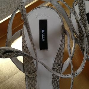 Bally Shoes - Bally Snakeskin Heels size 39 1/2 nwot Bally Shoes - Bally Snakeskin Heels size 39 1/2 nwot