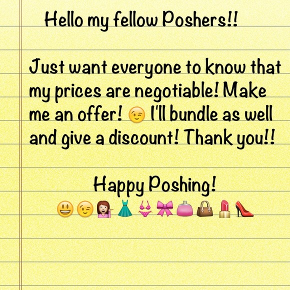 Everything is negotiable!! 😉