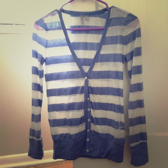 Old Navy semi-sheer striped cardigan