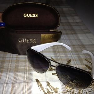 Guess Aviator in White for Women