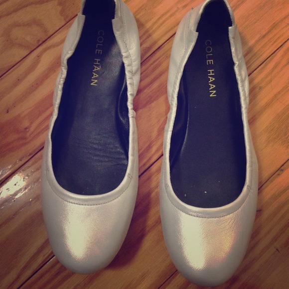 Cole Haan Air Brandon Argento Flats