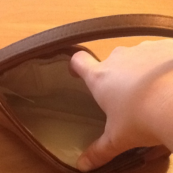 Chocolate brown evening bag. Small - Picture 2 of 2