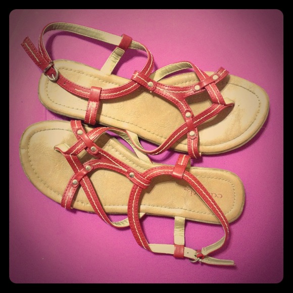 Red sandals