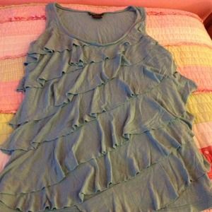 Wet seal ruffle tank top