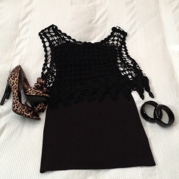 Bundle: BEBE dress and overlay