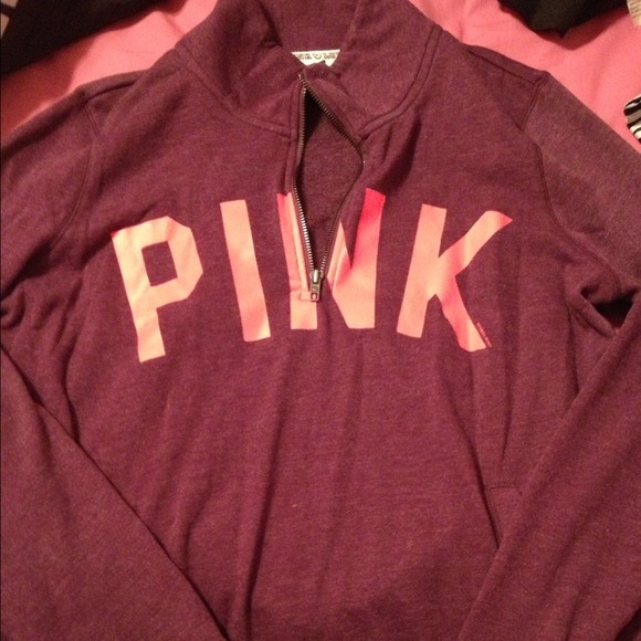 Half Zip Purple Sweatshirt