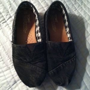 Black corderouy Toms