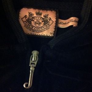 Juicy couture black hoodie velour