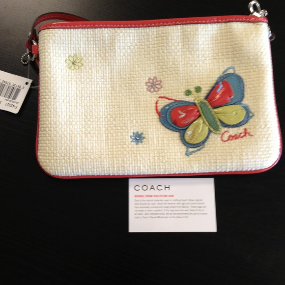 New Authentic Coach Wristlet