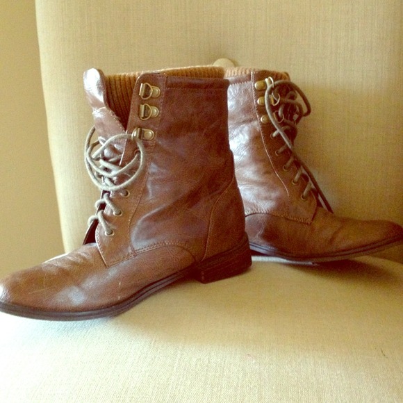 Reserved--Lace up combat style boots