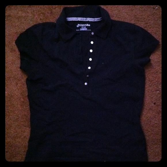 Black polo shirt!