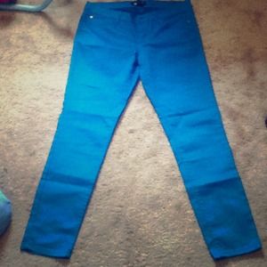 Teal jeans