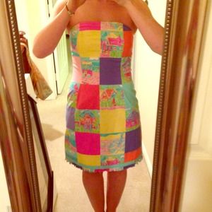 🙈Reserved🙈 Size 4 Lilly Pulitzer strapless dress