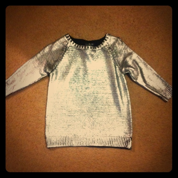 Silver 80s style sweater - Picture 1 of 1