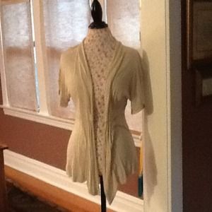 Gorgeous beige summer weight open Cardigan